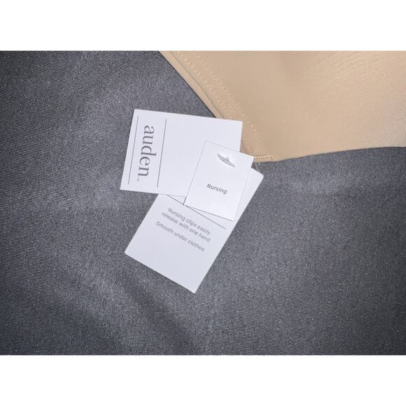 New Auden Women's Size 38DDD Peral Tan Wirefree Lightly Lined Nursing Bra NWT - Picture 6 of 7